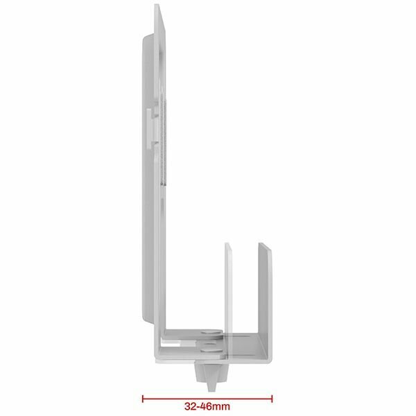 Настенный кронштейн для роутера, приставки весом до 1 кг Uniteki DM3246W (белый)