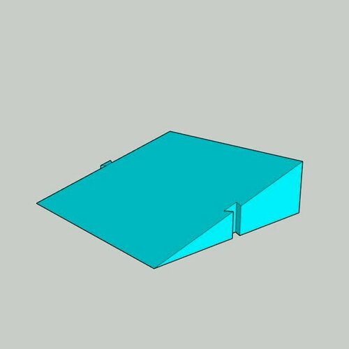 50х140x40мм черная - Дополнительная вставка рампы пороговой универсальной для робота-пылесоса 700₽
