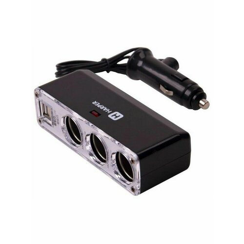 Разветвитель HARPER DP-096 на 3 выхода 2 USB 1271₽