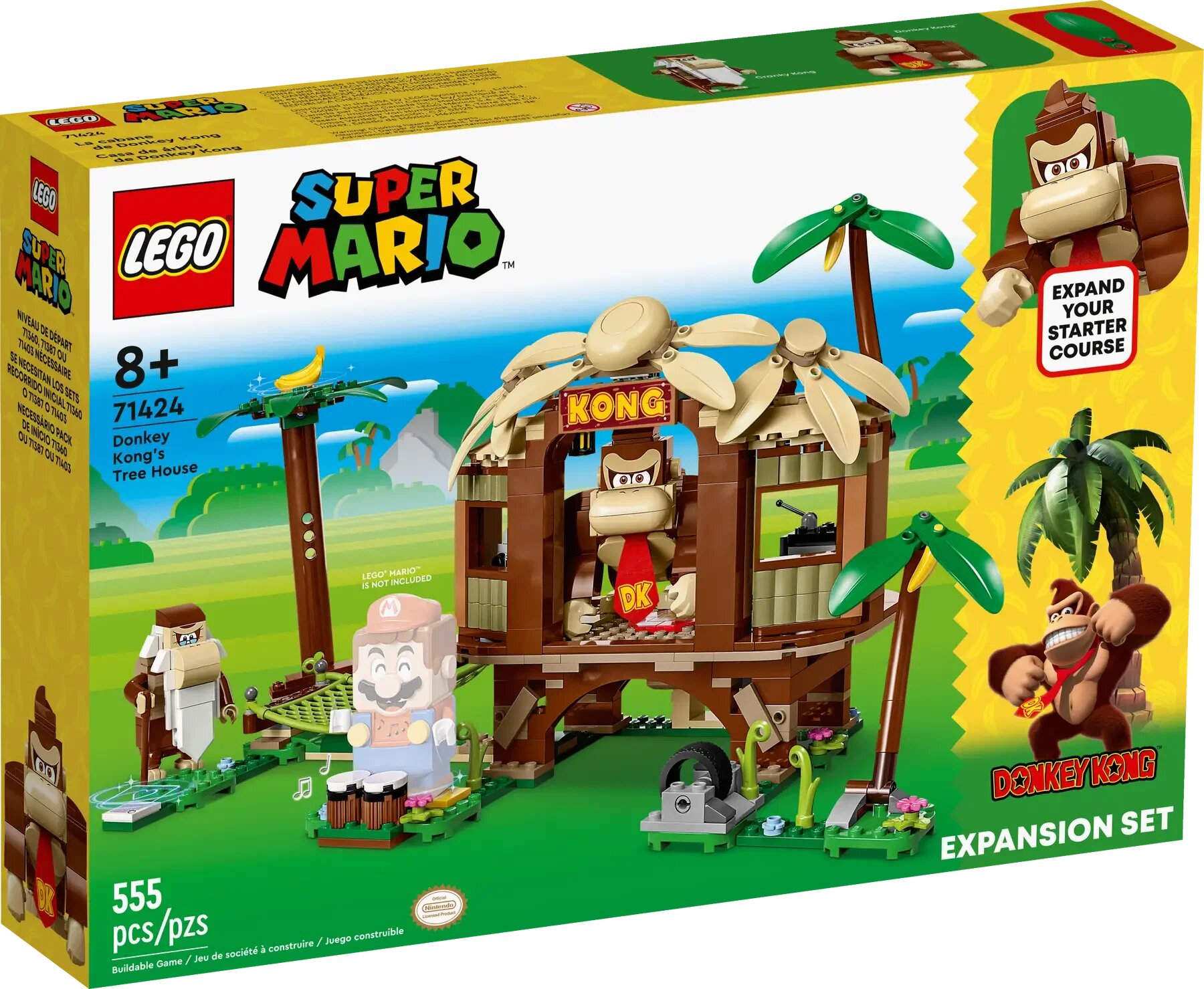 Конструктор LEGO Super Mario 71424 Donkey Kong's Tree House Expansion Set, 555 дет.