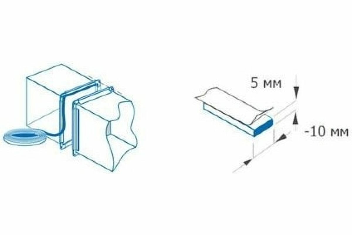 STARFIX Лента межфланцевая уплотнительная 5x10 мм 10 м SM-63126-1