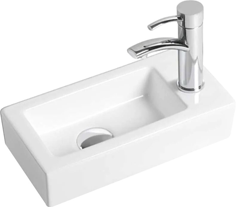 Раковина маленькая в туалет Vincea VBS-133R 37 правая