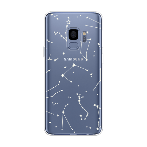 Силиконовый чехол на Samsung Galaxy S9 / Самсунг Галакси S9 Созвездия, прозрачный силиконовый чехол на samsung galaxy s9 самсунг галакси s9 волна в канагаве прозрачный