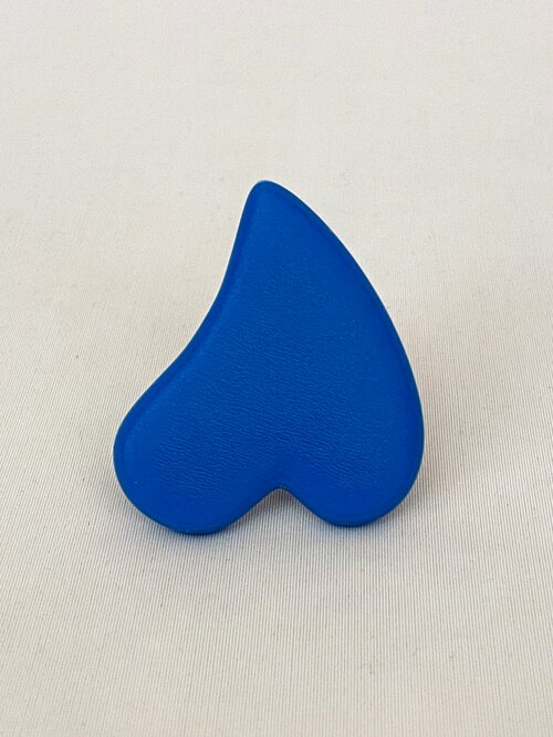 Кольцо Enzo Benzo сердце, муранское стекло, безразмерное, синий