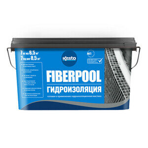 мастика гидроизоляционная Kiilto FIBERPOOL 7 кг., арт.T3723.300 - фото №15