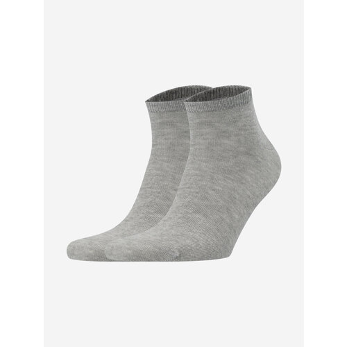 фото Носки gsd unisex low cut socks 2p, комплект, 2 пары, размер 35/38, светло-серый