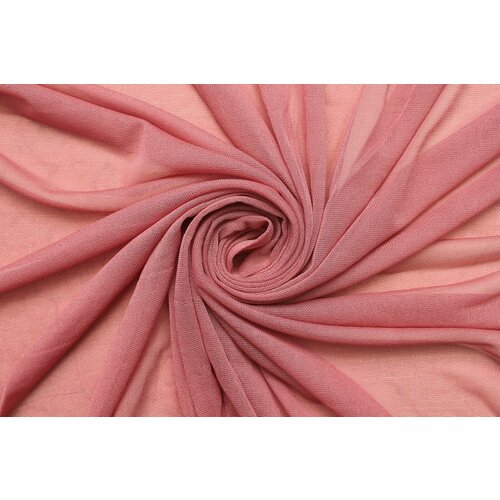 Ткань Трикотаж-креп-вуаль стрейч пыльно-розовый, ш100см, 0,5 м