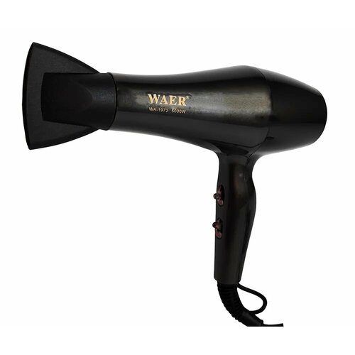 Профессиональный фен для волос с ионизацией WAER-1972 мощность 5000 Вт 6 температурных режимов скорость потока до 100 кмчас 249000₽