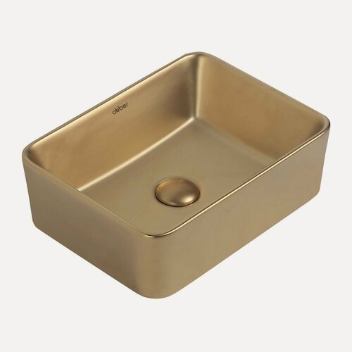 Изображение товара Раковина накладная Abber Rechteck золото матовое 405х300х130 мм AC2213MMG