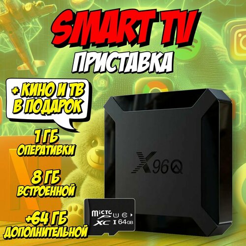 Смарт ТВ приставка X96Q 1864 320000₽