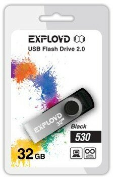 USB Flash накопитель 32Gb Exployd 530 Black (EX032GB530-B)