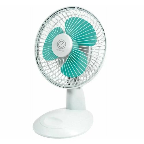 Вентилятор настольный ENERGY 0603 диаметр 20 см 2 скорости 15 Вт белый 224100₽