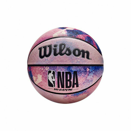 Баскетбольный мяч Wilson DRV ENDURE. Размер 7. Розово-синий. Indoor/Oudoor jrs south coast gradient basketball indoor outdoor 29 5 basketball size 7 streetball valentine s day gift