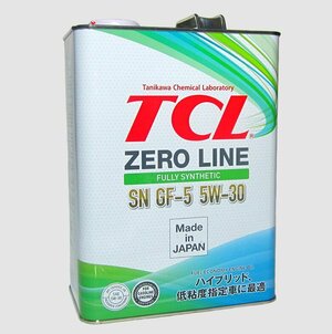 Синтетическое моторное масло TCL Zero Line 5W-20 SN/GF-5, 4 л