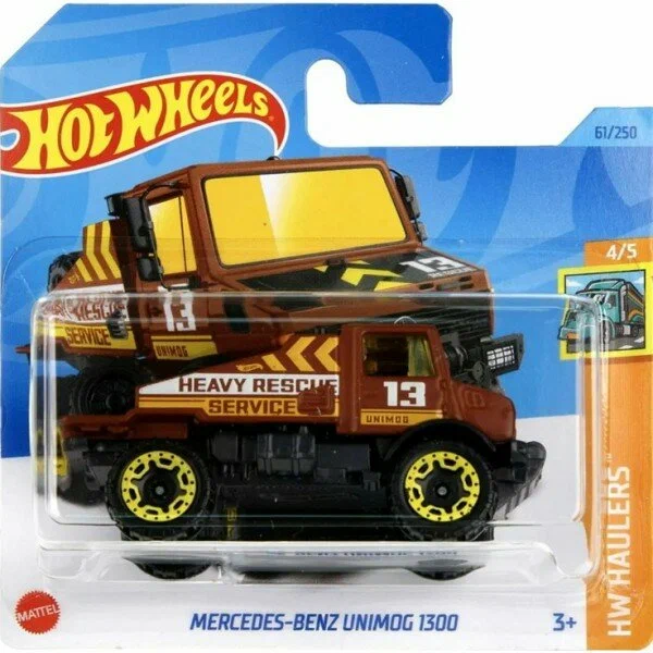 Машинка Mattel Hot Wheels Mercedes-Benz Unimog 1300, арт. HKH26 (5785)