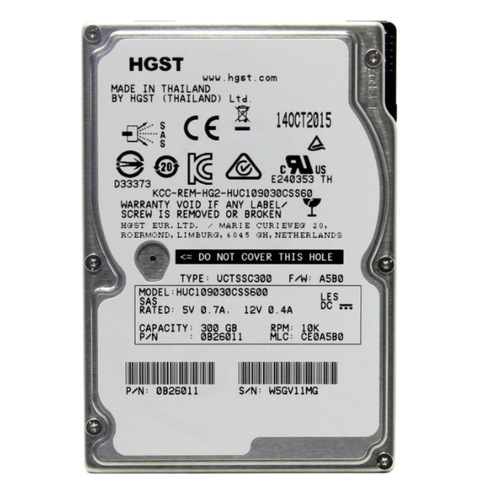 Жесткий диск HGST huc109030css600 25 SAS 300Гб 826800₽