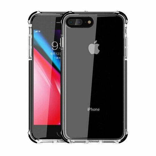 Пластиковая накладка для Apple iPhone 7+ (тех. пак.) с усиленными бортами прозрачный