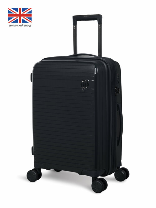 Чемодан IT Luggage, 57 л, размер S+, черный