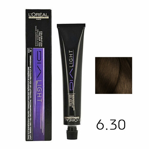 Краска для волос Dia Light 6.3 50 мл L'Oreal Professionnel Dia Light 6.3 50ML V511 50 мл краска для волос dia light 6 34 50 мл l oreal professionnel dia light 6 34 50ml v049 50 мл