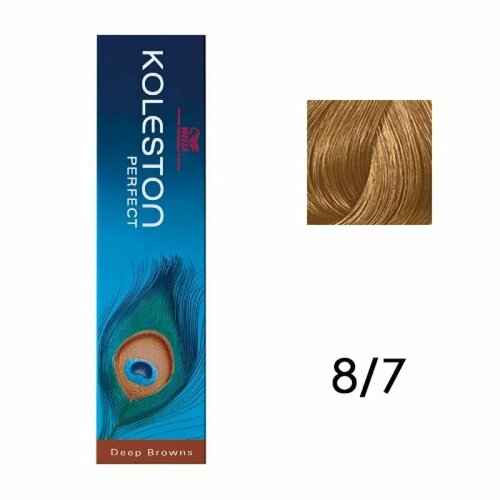 8/7 Стойкая крем краска Koleston 60мл WELLA Koleston perfect 8/7 60мл