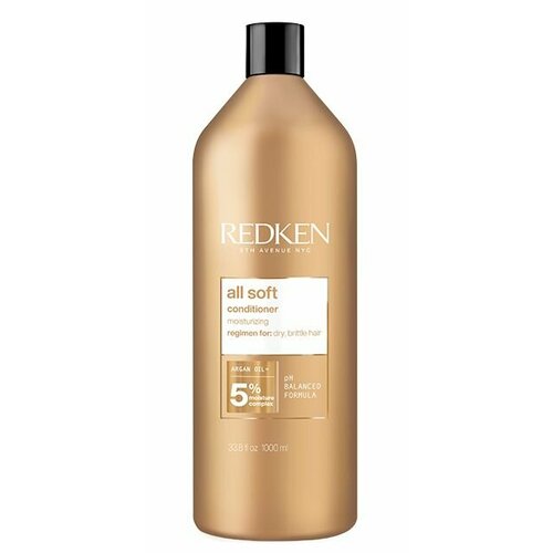 Redken ALL SOFT - Кондиционер 1000 мл маски для волос redken смягчающая крем маска all soft heavy cream для сухих волос