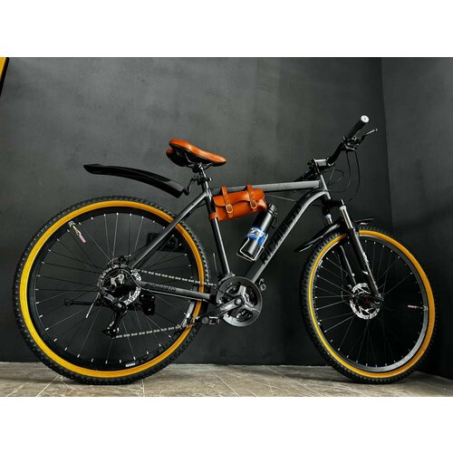 Велосипед 275 Richiesto алюминиевая рама 21 Горный ВзрослыйПодростковый черно-коричневый 2490000₽