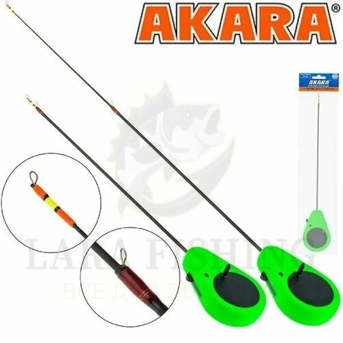 Удочка зимняя Akara Detent M 400 (2.0-8,0g) Green 2х составная