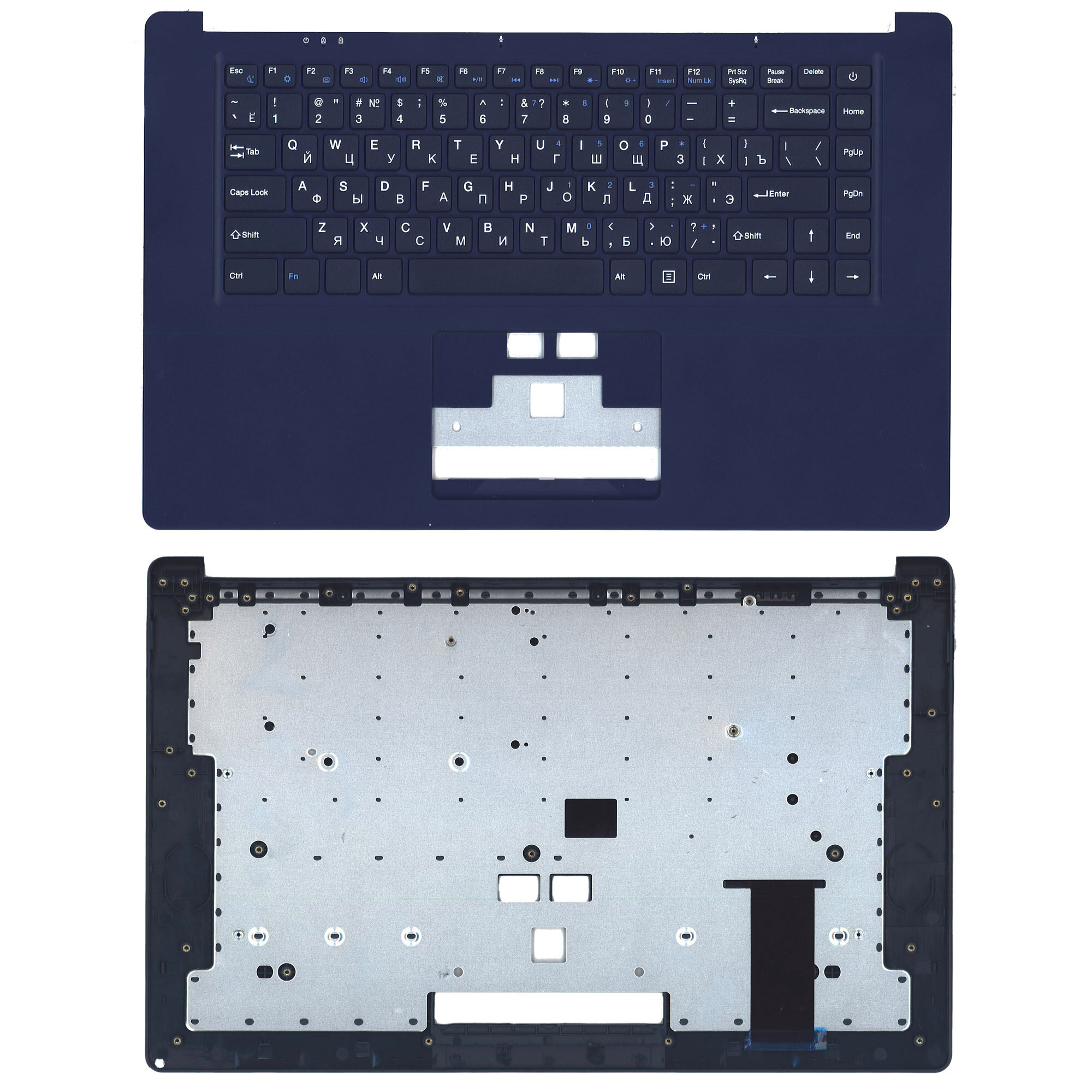 фото Клавиатура (топ-панель) для ноутбука Haier U1500SD U1500SM с топкейсом синий