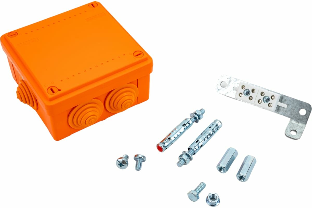 DKC Коробка пластиковая FS с кабельными вводами и клеммниками, IP55, 100х100х50 мм, 4р, 450V, 6A, 4 мм2 FSB11404