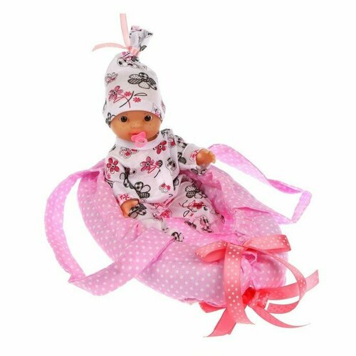 Пупс «Эля» в переноске, 22 см (комплект из 2 шт) куклы и одежда для кукол пластмастер пупс эля 22 см в переноске