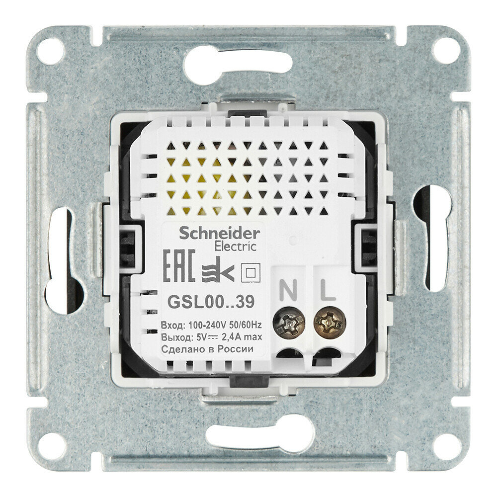 Розетка двойная USB Schneider electric - фото №5