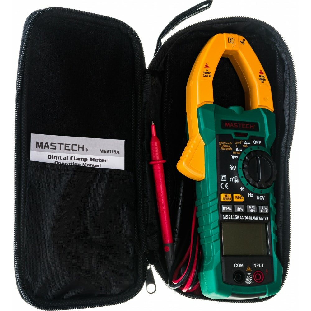 Цифровые токоизмерительные клещи Mastech MS2115A