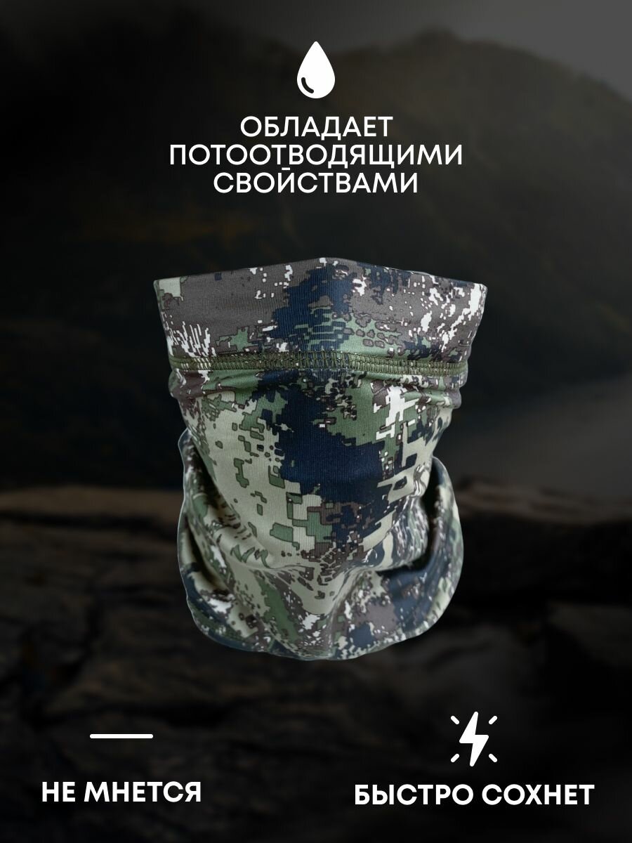 Бандана Taigan Весна-лето 2024 для мужчин и женщин, размер OneSize, камуфляж — фото 1