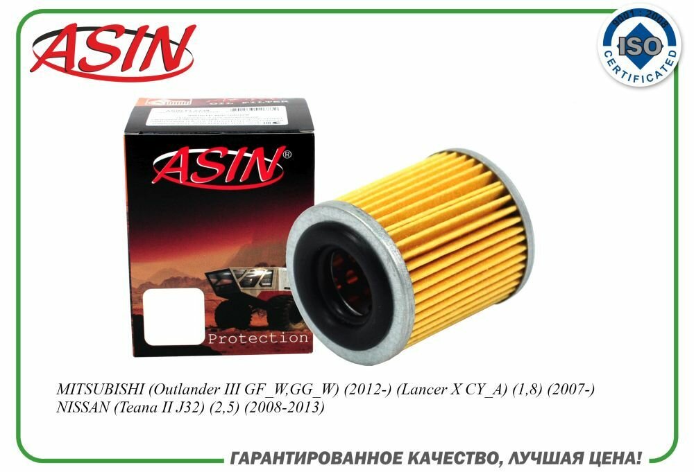 Фильтр масляный АКПП 2824A006/ASIN. HD234 для MITSUBISHI Outlander III GF_W, GG_W 2012- Lancer X CY_A 1,8 2007- ASX GA_W 2010-2016 NISSAN Teana II J32 2,5 2008-2013