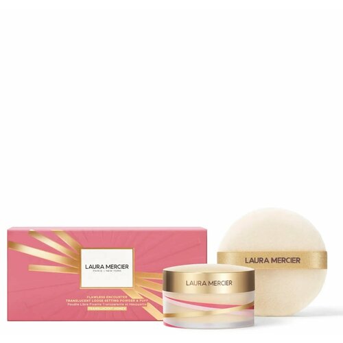 Подарочный набор фиксирующая рассыпчатая пудра 29гр с пуховкой Laura Mercier FLAWLESS ENCOUNTER Translucent Loose Setting Powder Puff 8000₽