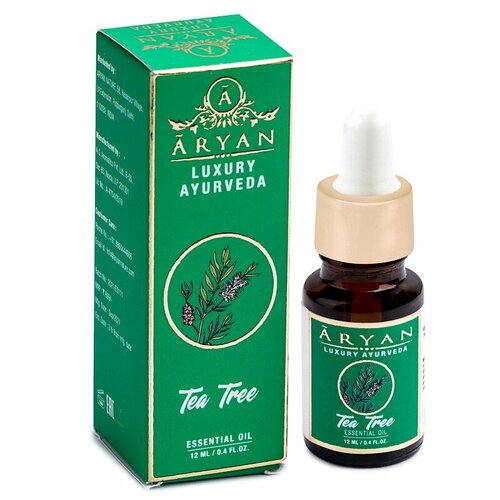 TEA TREE Essential Oil, ARYAN (чайное дерево премиальное эфирное масло, арьян), 12 мл. peppermint essential oil aryan мята перечная эфирное масло арьян 12 мл
