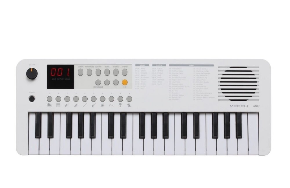 Medeli MK1-WH-Medeli Синтезатор, 37 клавиш, белый