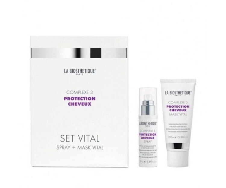 La Biosthetique Витализирующий дует с мощным молекулярным комплексом защиты волос Set Vital Complexe 3, 50 мл + 100 (La Biosthetique, ) - фото №3