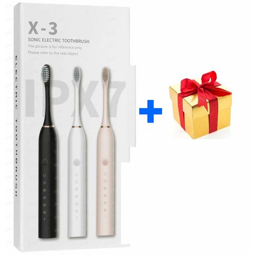 Электрическая зубная щетка Sonic Electric Toothbrush X-3 черный 60000₽