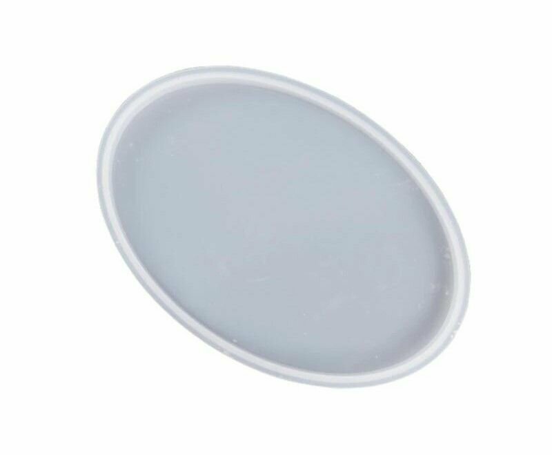 фото Силиконовая форма для смолы поднос овальный / подставка универсальная