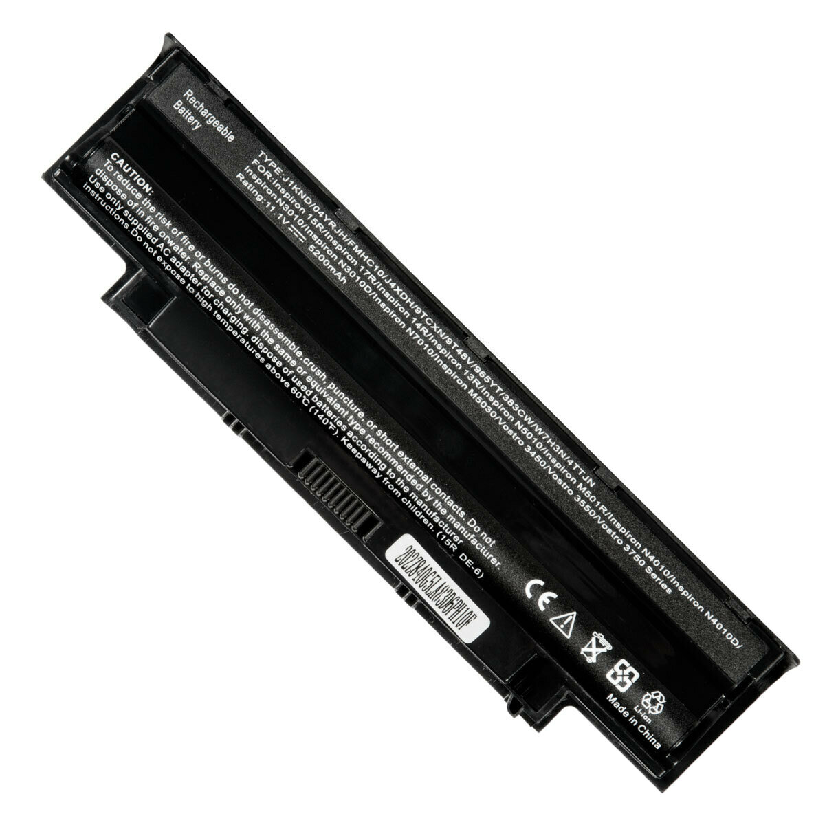 Аккумулятор J1KND для Dell Inspiron 14R / 15R / M411 / M501 / N3010 / M5030 7800mAh, 11.1V