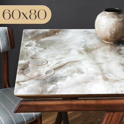 Гибкое стекло на стол 60x80 см