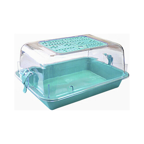 Зооэкспресс 15013 Террариум большой с пластиковой дверцей прозрачный 42*30,5*22,5см