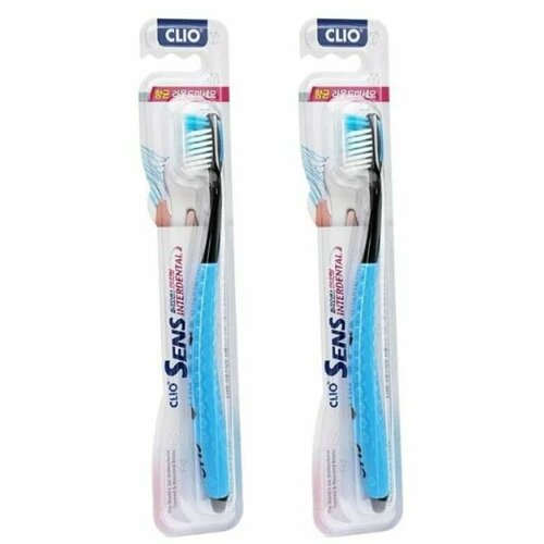 Clio Зубная щетка The Style White Ultra Soft Care Toothbrush, мягкая, 2 шт