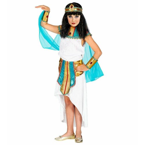 Платье WIDMANN, размер 158, белый карнавальный набор египетской царицы 3 предмета ворот нарукавники пояс