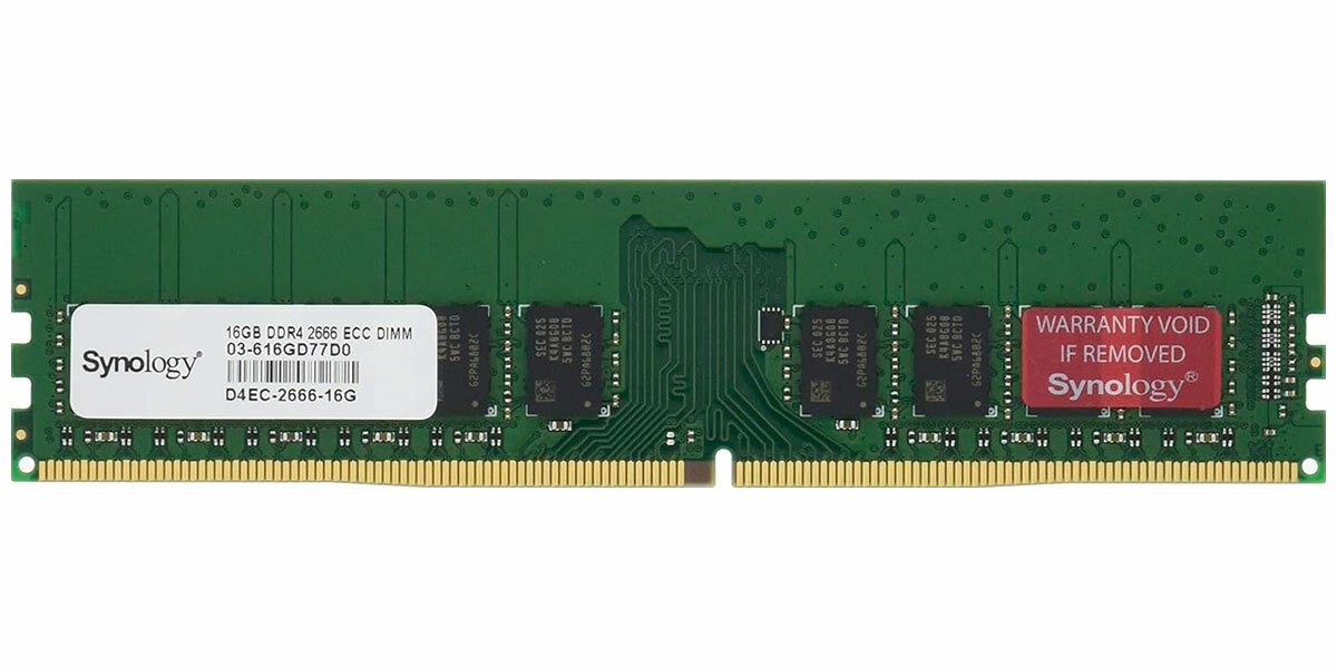 Модуль памяти Synology 16GB DDR4-2666 DDR4 ECC unbuffered DIMM для UC3200, SA3200D, RS4017xs+, RS3618xs, RS3617xs+, RS3617RPxs, RS2818RP - фото №6