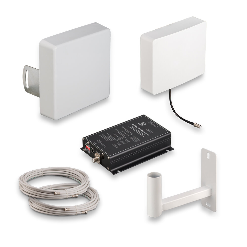 Комплект усиления сотовой связи LTE1800/GSM1800/3G KROKS KRD-1800/2100 — фото 1
