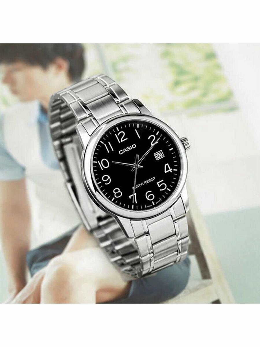 Наручные часы CASIO Collection Men, черный, серебряный — фото 1
