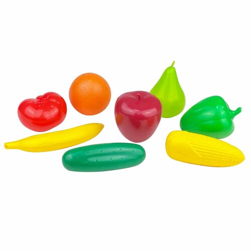 Набор игровой Стром Фрукты и овощи 8 предметов У1030 набор игрушечных фруктов
