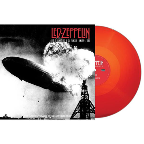 Виниловая пластинка LED ZEPPELIN / LIVE AT FILLMORE WEST, SAN FRANCISCO 1969 (Coral Red Vinyl) (1LP) виниловая пластинка aretha franklin live at fillmore west vinyl